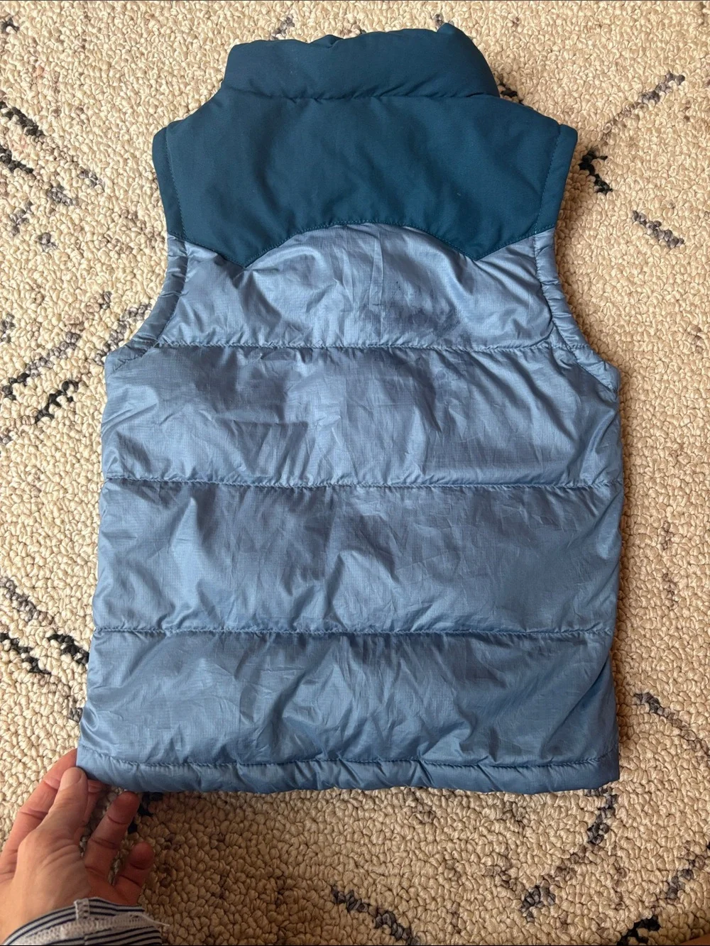 Patagonia Kids' Blue Quilted Puffer Vest - Lightweight Layer 3T EUC